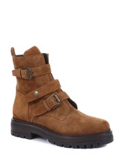 Jones Bootmaker Womens Casimira Buckle Biker Boots - Image 3 of 5