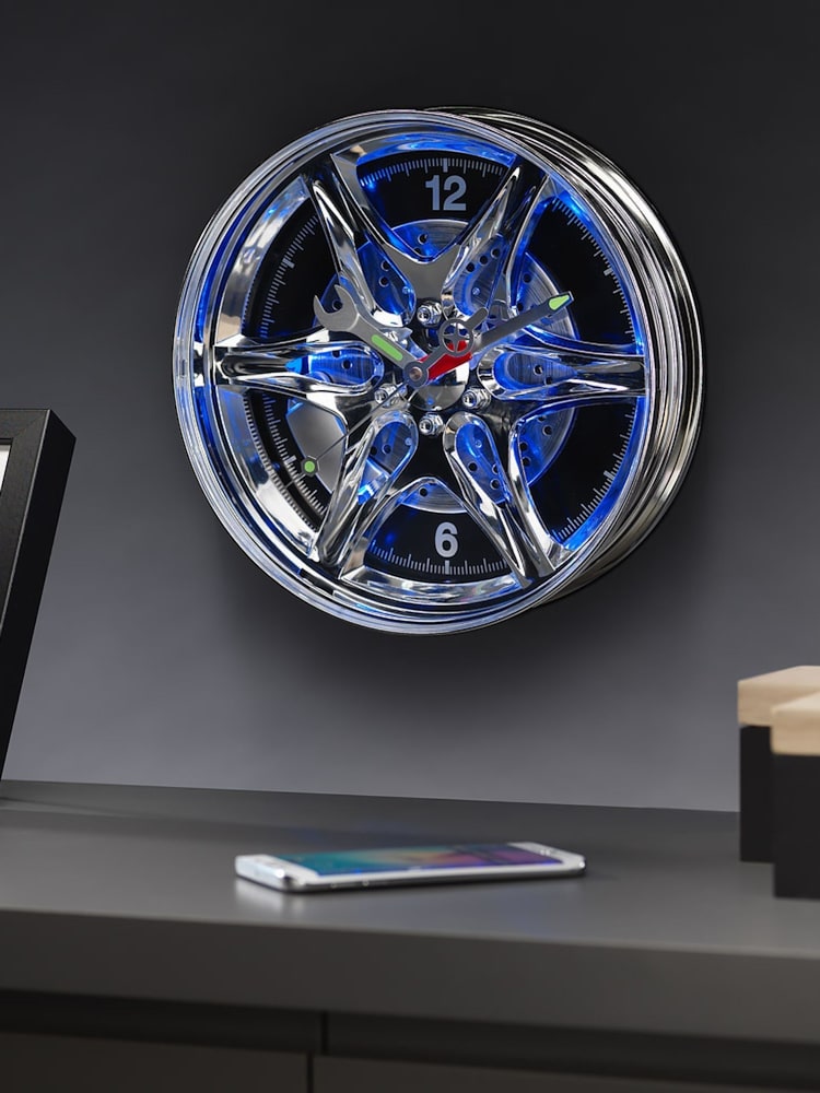 MenKind LED Wheel Rim Clock - Image 1 of 4 MenKind LED Wheel Rim Clock - Image 1 of 4