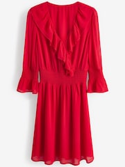 Red Wrap Mini Dress - Image 2 of 2