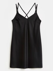 River Island Black Basic Cowl Mini Dress - Image 5 of 5