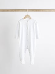 Pale Blue 7 Pack Elephant Baby Sleepsuits (0-2yrs) - Image 10 of 11