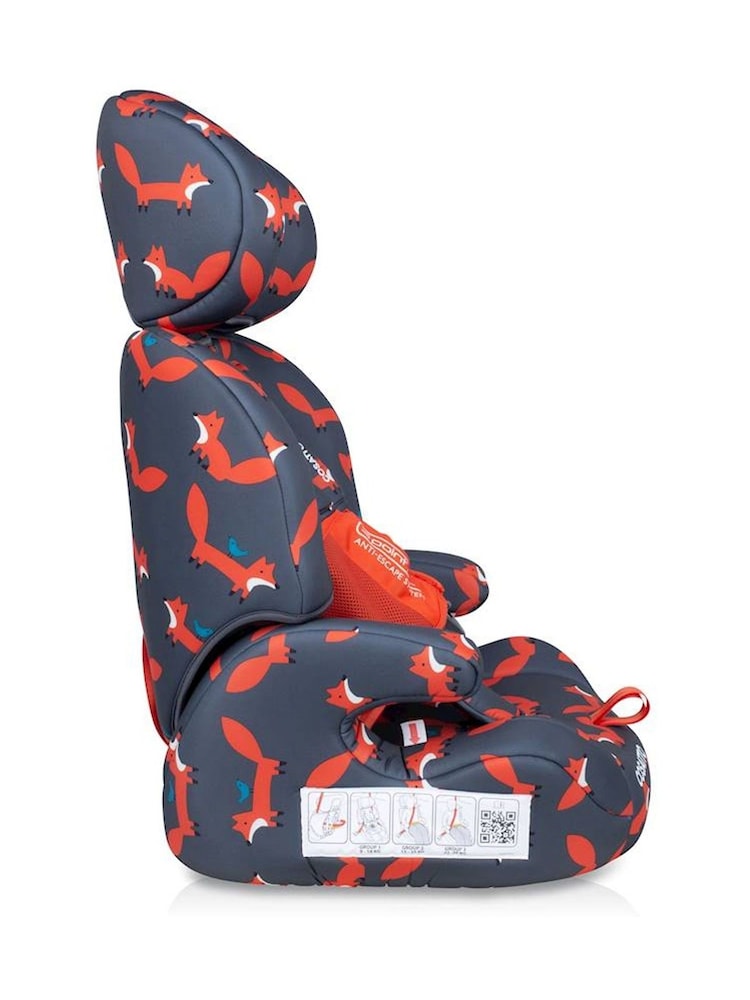Cosatto Clear Zoomi Group 123 Charcoal Mister Fox Car Seat - Image 5 of 5