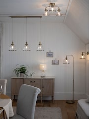 Brass Gloucester 3 Light Flush Ceiling Light - Image 3 of 6