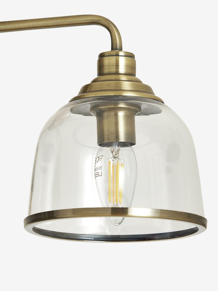 Brass Gloucester 3 Light Flush Ceiling Light - Image 6 of 6 Brass Gloucester 3 Light Flush Ceiling Light - Image 6 of 6