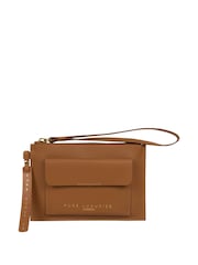 Pure Luxuries London Arreton Vegetable Tanned Leather Clutch Bag - Image 1 of 5