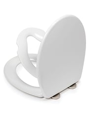 CROYDEX White Lomond White D Shape Toilet Seat - Image 3 of 4