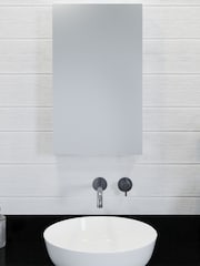 Croydex Silver Finchley Single Door Stainless Steel Cabinet - Image 1 of 4