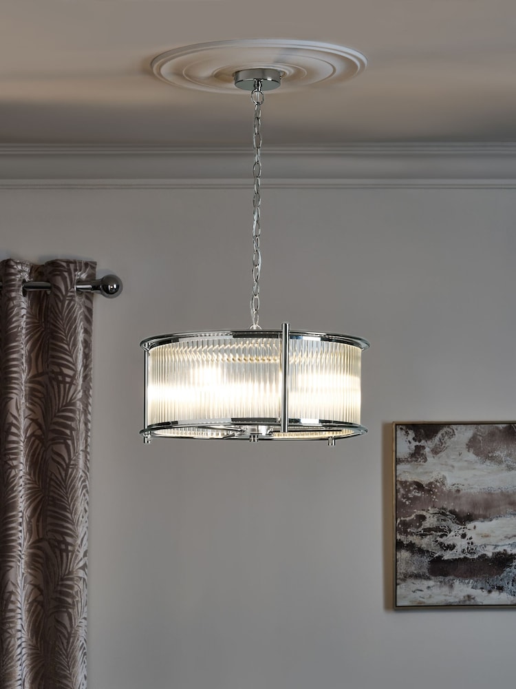 Chrome Hertford 3 Light Chandelier Light - Image 1 of 7