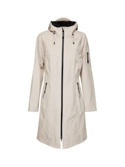 Ilse Jacobsen Waterproof Slim Fit Long Softshell Raincoat - Image 2 of 5