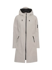 Ilse Jacobsen Waterproof Slim Fit Long Softshell Raincoat - Image 4 of 5