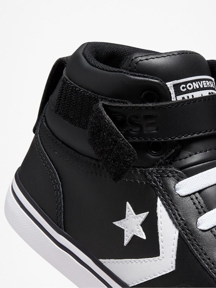 Converse Black/White Pro Blaze Youth Trainers - Image 7 of 7