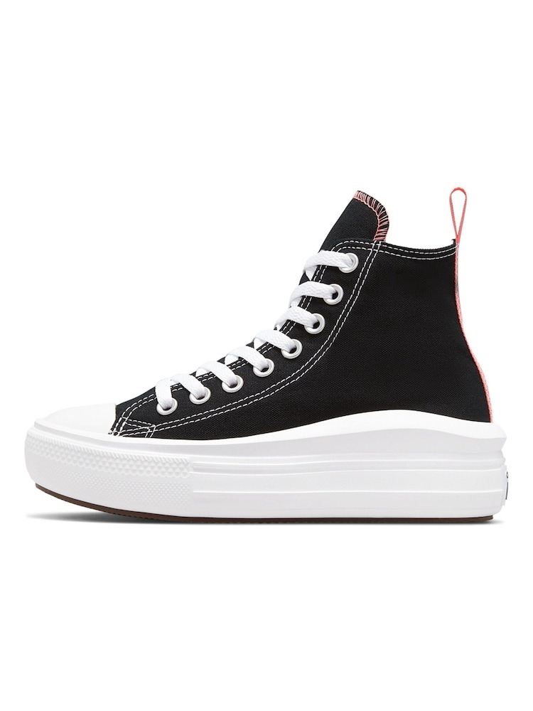 Converse Black Youth Chuck Taylor Move Trainers - Image 2 of 4