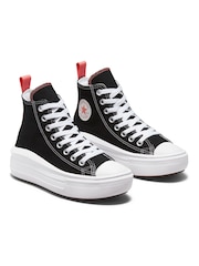 Converse Black Youth Chuck Taylor Move Trainers - Image 3 of 4
