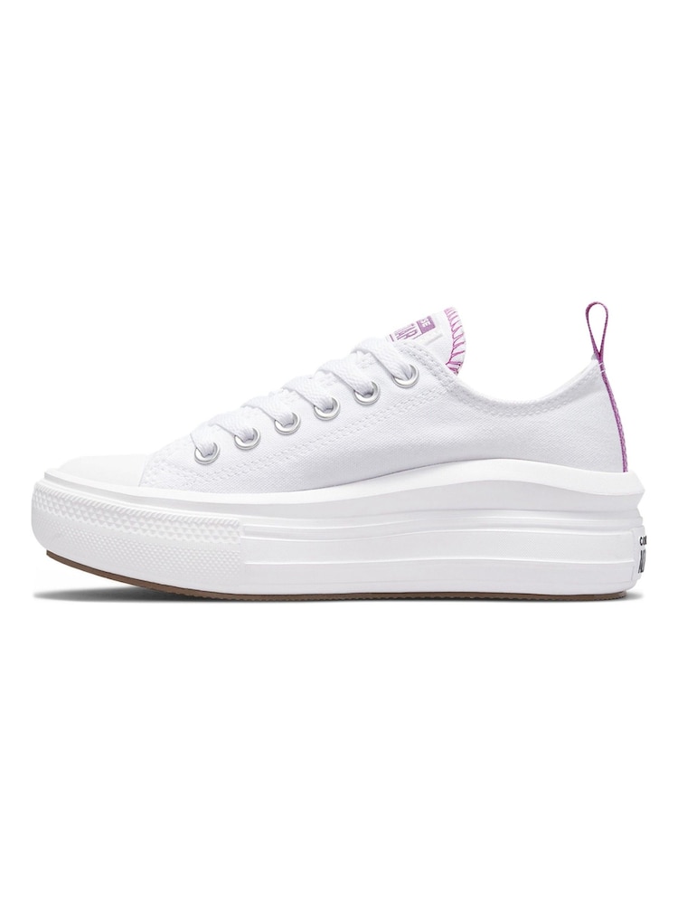 Converse White Move Youth Trainers - Image 2 of 5