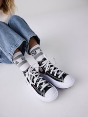 Converse Black Move Platform High Top Junior Trainers - Image 1 of 12