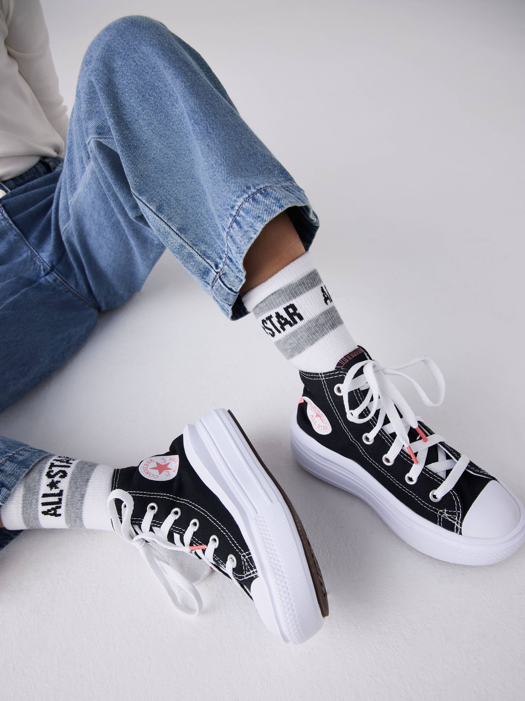 Buy Converse Black Move Platform High Top Junior Trainers from Next USA