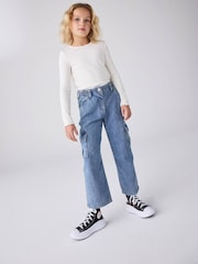 Converse Black Move Platform High Top Junior Trainers - Image 4 of 12
