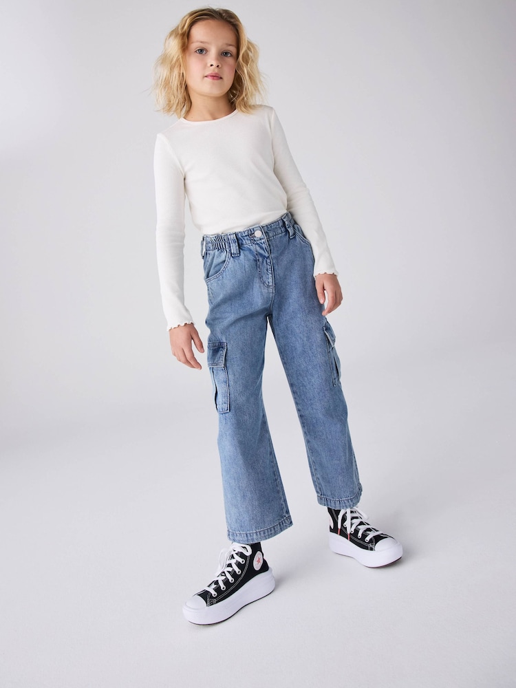 Converse Black Move Platform High Top Junior Trainers - Image 4 of 12