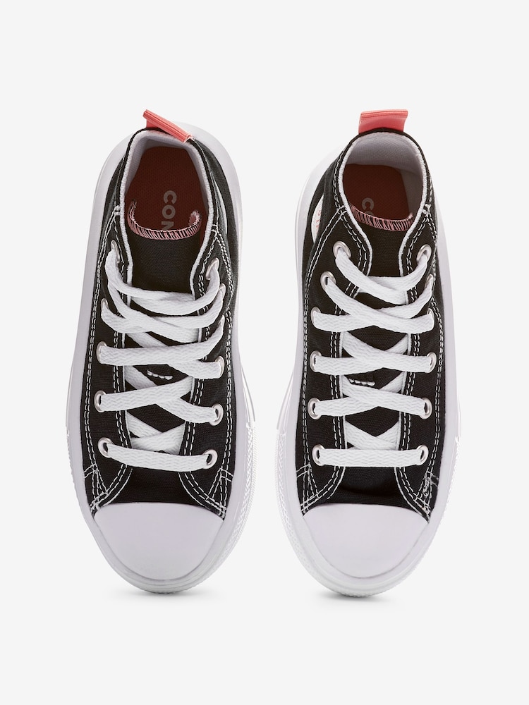 Converse Black Move Platform High Top Junior Trainers - Image 9 of 12
