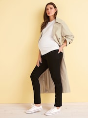 Black Maternity Slim Fit Jeans - Image 1 of 6
