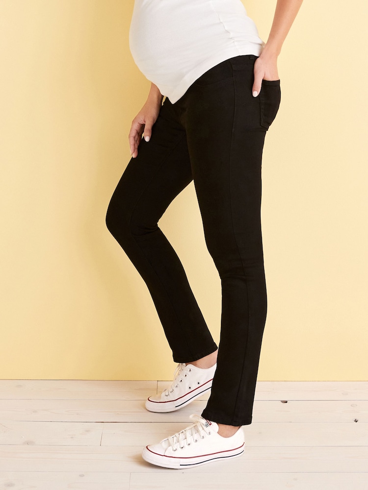 Black Maternity Slim Fit Jeans - Image 2 of 6