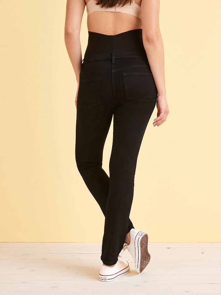 Black Maternity Slim Fit Jeans - Image 3 of 6