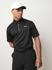 Under Armour Black Golf Tech Polo Shirt - Image 1 of 4