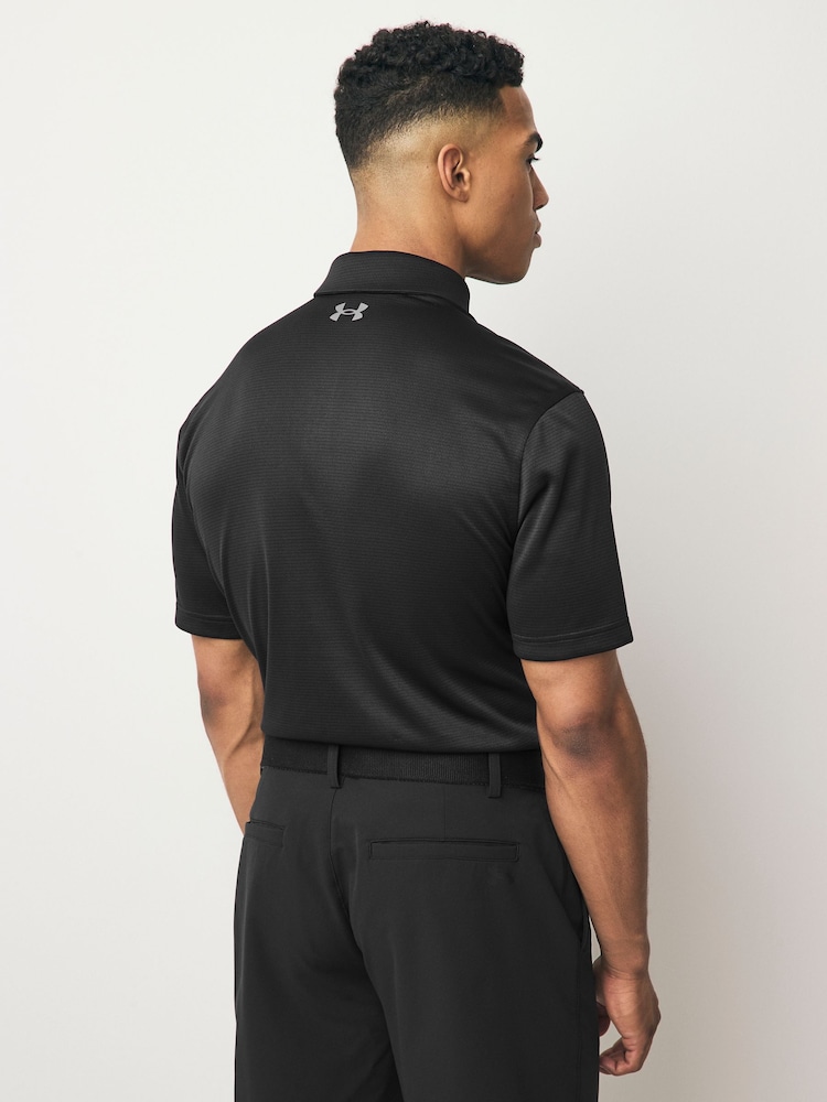 Under Armour Black Golf Tech Polo Shirt - Image 3 of 4