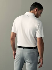 Under Armour White Golf Tech Polo Shirt - Image 3 of 5