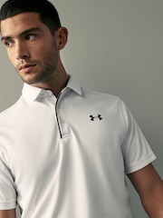 Under Armour White Golf Tech Polo Shirt - Image 4 of 5