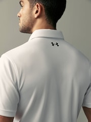 Under Armour White Golf Tech Polo Shirt - Image 5 of 5