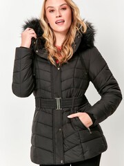 M&Co Black Short Puffer Jacket - Image 1 of 5