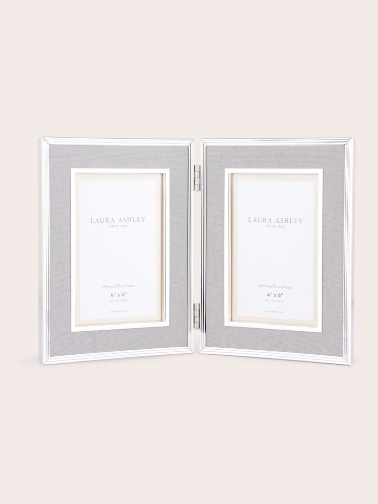 Laura Ashley Grey Harrison Twin Picture Frame - Image 2 of 4