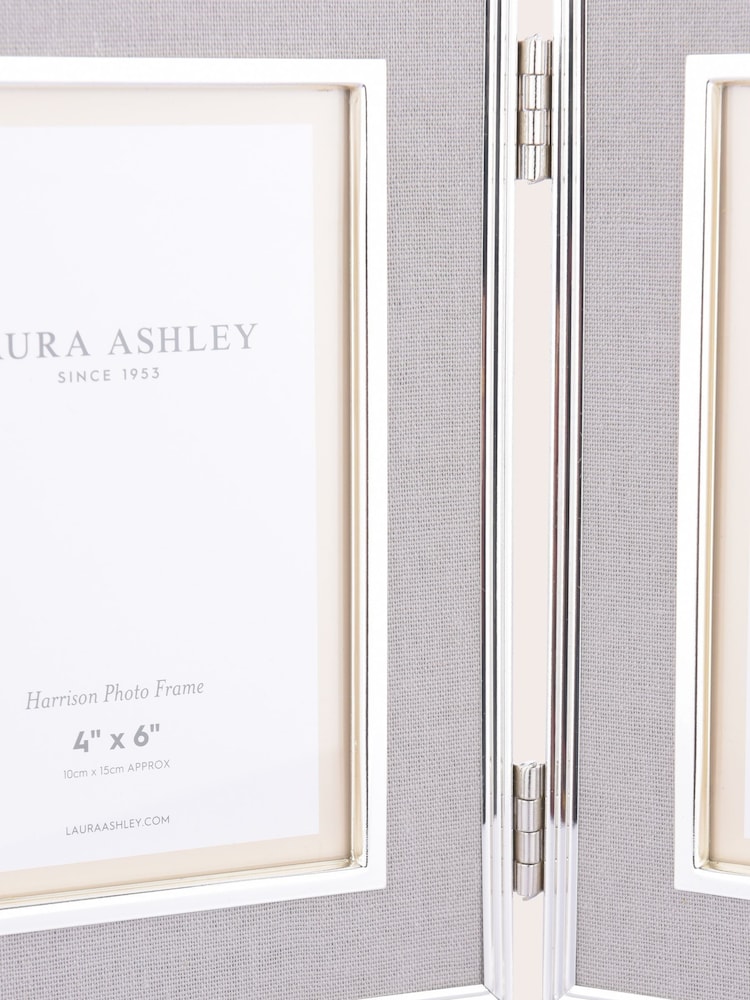 Laura Ashley Grey Harrison Twin Picture Frame - Image 3 of 4