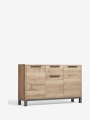 Light Bronx Oak Effect Slim Large Sideboard - Image 8 of 9