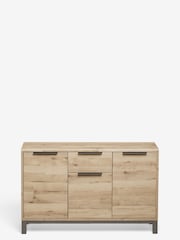 Light Bronx Oak Effect Slim Large Sideboard - Image 9 of 9