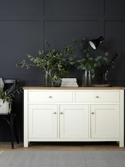 Cream Malvern Oak Effect Large Sideboard - Image 1 of 10