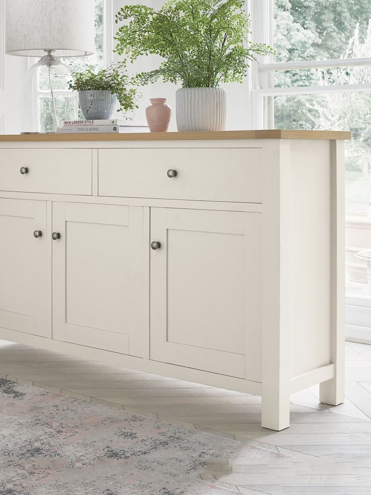 Buy Cream Malvern Oak Effect Large Sideboard from Next Ireland