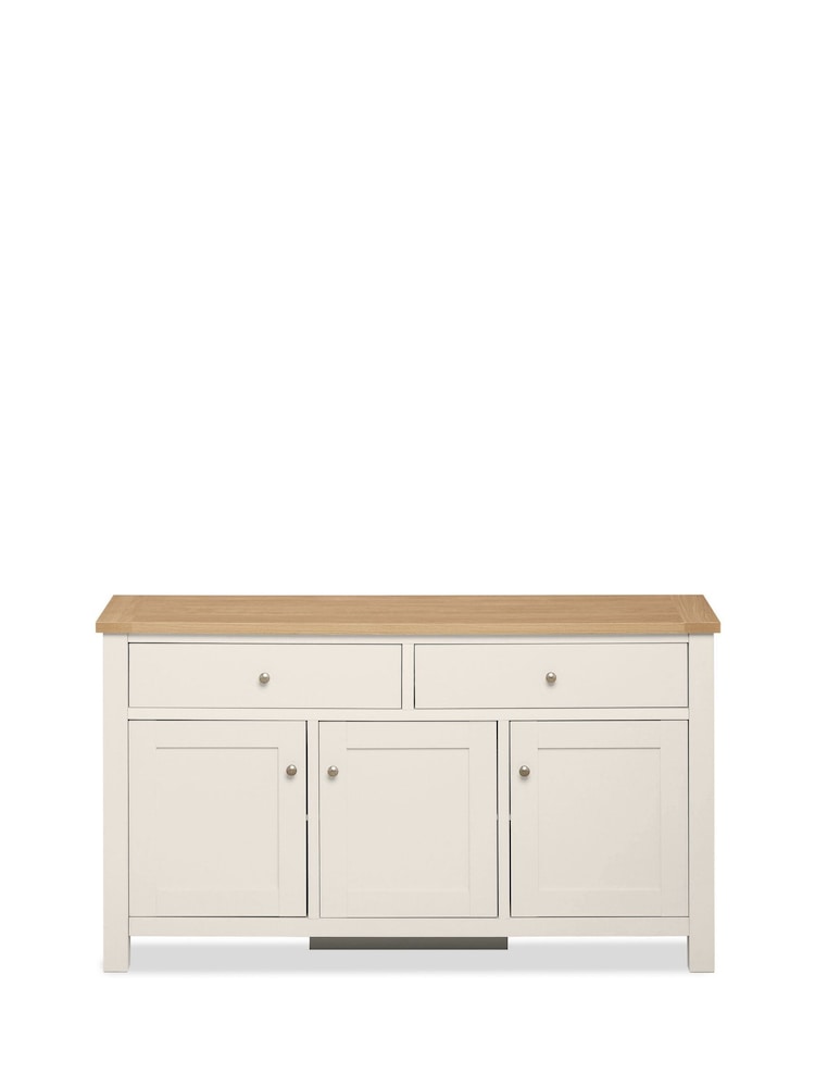 Cream Malvern Oak Effect Large Sideboard - Image 10 of 10