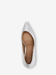 Silver Regular/Wide Fit Forever Comfort® Asymmetric Kitten Court Shoes - Image 5 of 6