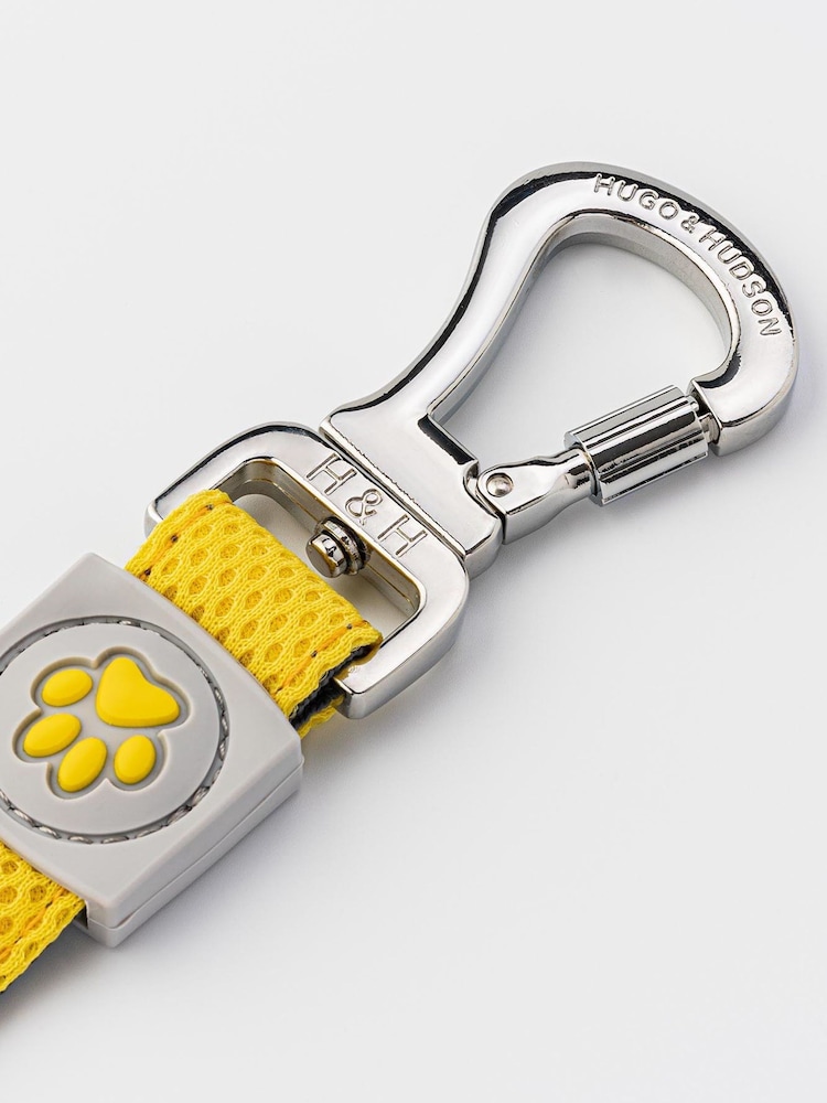 Hugo & Hudson Yellow Navy Mesh Dog Lead - Image 2 of 3