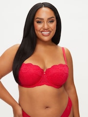 أحمر - حمَّالة صدر دانتيل مكشوفة بتصميم جذّاب من Ann Summers - صورة 1 من 5