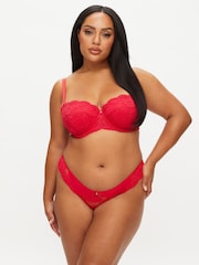 أحمر - حمَّالة صدر دانتيل مكشوفة بتصميم جذّاب من Ann Summers - صورة 4 من 5