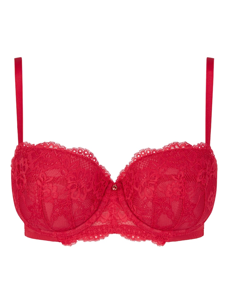 أحمر - حمَّالة صدر دانتيل مكشوفة بتصميم جذّاب من Ann Summers - صورة 5 من 5