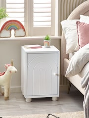 White Rainbow Kids Wooden Bedside Table - Image 1 of 7