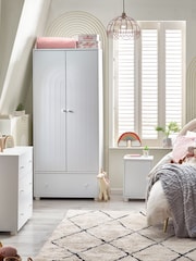 White Rainbow Kids Wooden Bedside Table - Image 3 of 7