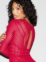 Červená - Ann Summers šaty Janelle s kamínky - Obrázek 6 z 7
