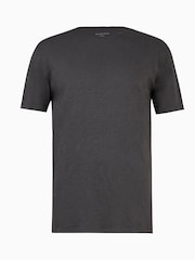 AllSaints Black Crome Figure Short Sleeve Crew 100% Cotton T-Shirt - Image 6 of 6