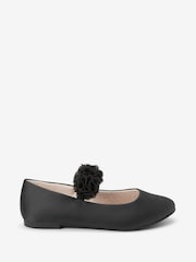 Black Satin New Comfort Standard Fit (F) Corsage Bridesmaid Collection Occasion Shoes - Image 1 of 5