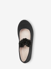 Black Satin New Comfort Standard Fit (F) Corsage Bridesmaid Collection Occasion Shoes - Image 3 of 5